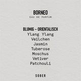 sober - BORNEO Eau de Parfum - ROSA ECK - Weiß, ,