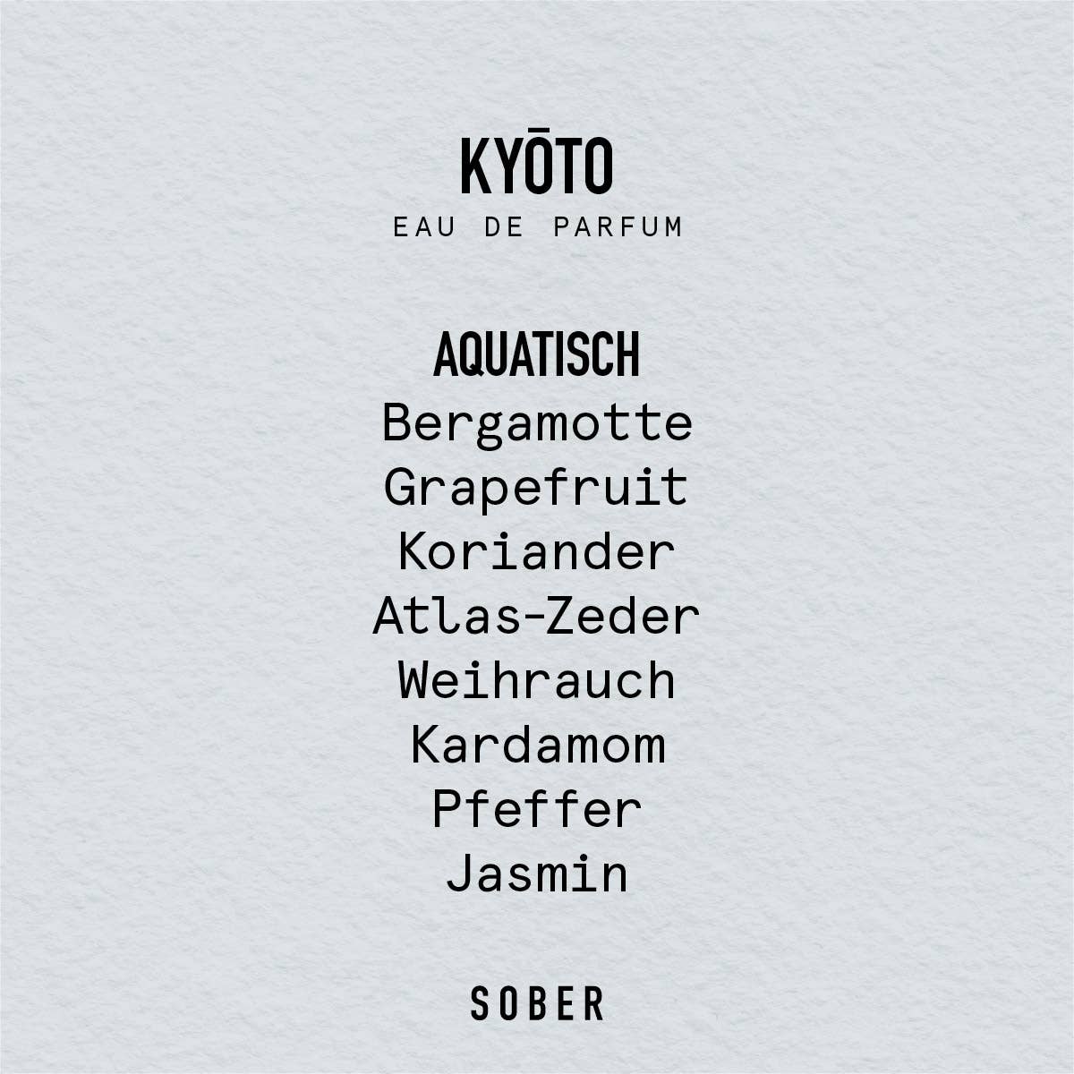 sober - KYŌTO Eau de Parfum - ROSA ECK - Rosa, Weiß,