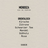 sober - MENDOZA Eau de Parfum - ROSA ECK - , ,