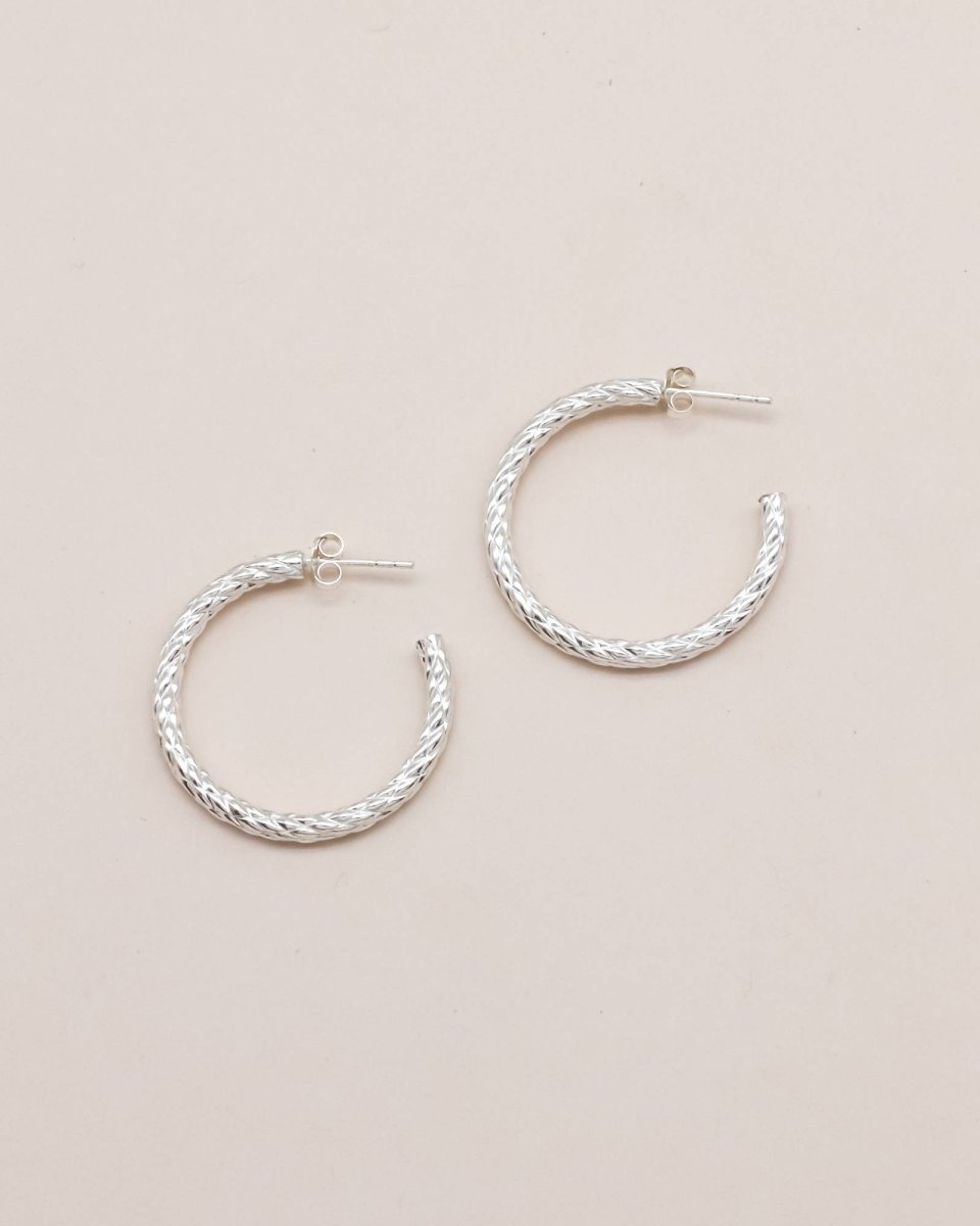 Sonstige - BIG LIV Creolen - ROSA ECK - Silber, ,