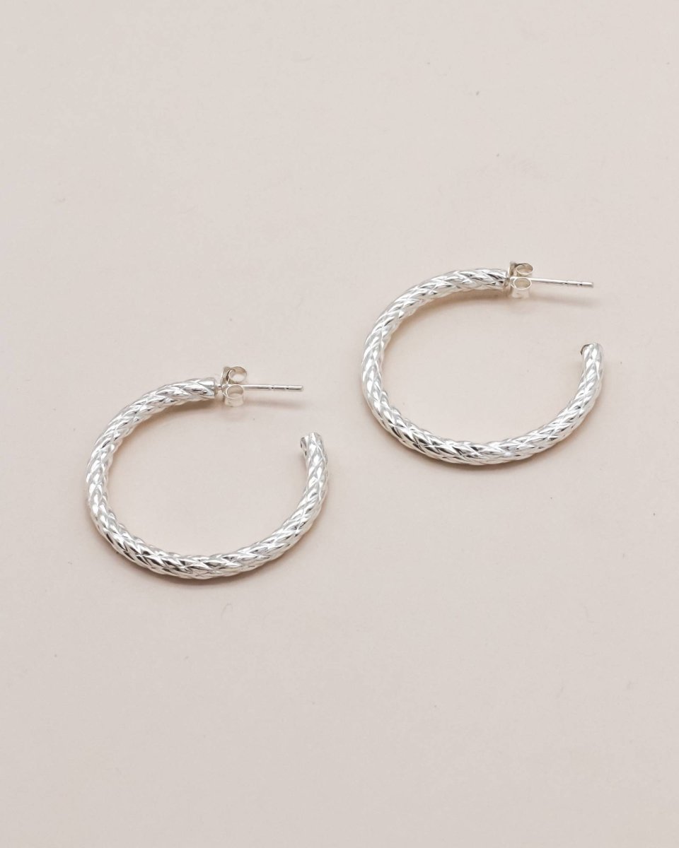 Sonstige - BIG LIV Creolen - ROSA ECK - Silber, ,