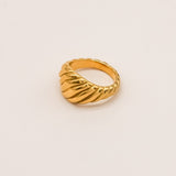 Sonstige - BIG SWIRL Ring - ROSA ECK - Gold, ,