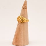 Sonstige - BIG SWIRL Ring - ROSA ECK - Gold, ,
