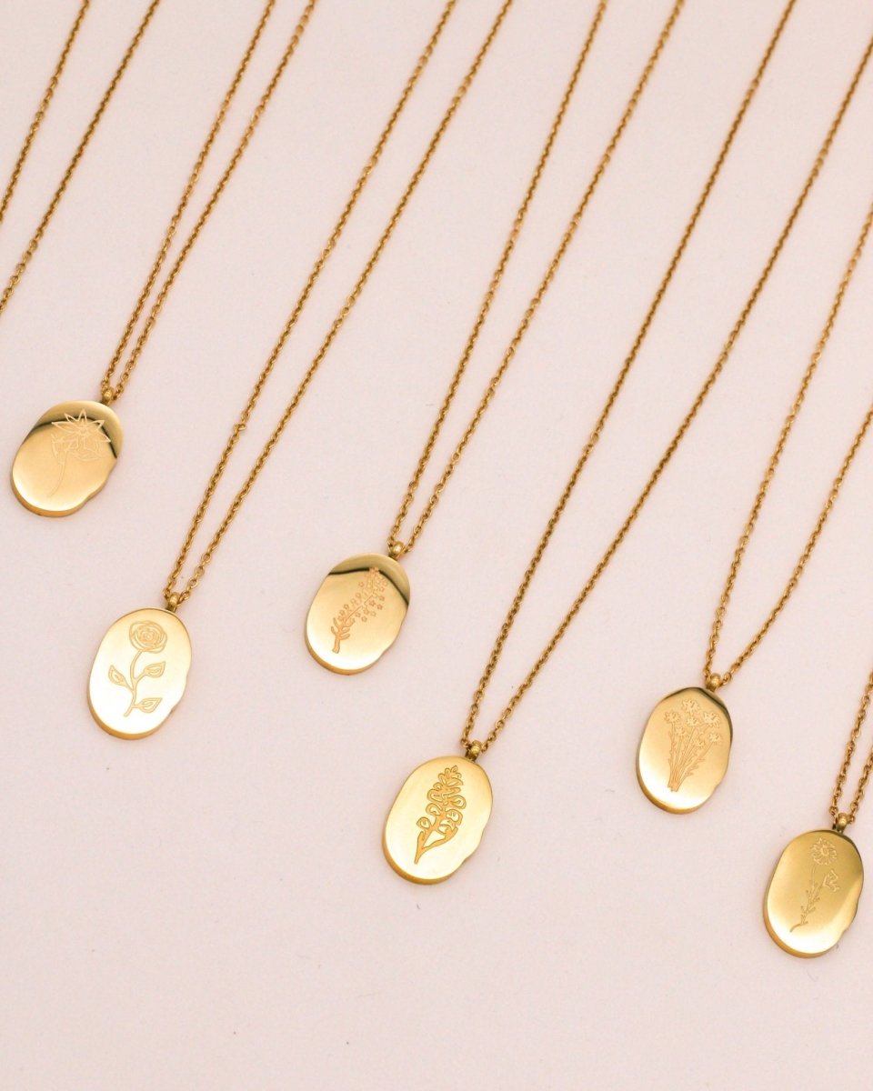 Sonstige - BIRTHMONTH Necklace - ROSA ECK - Gold, ,