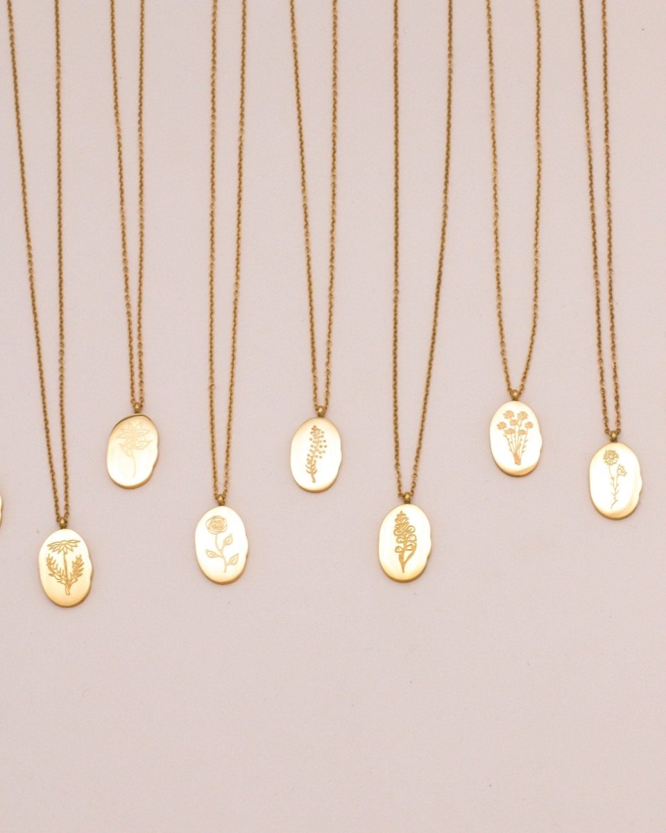 Sonstige - BIRTHMONTH Necklace - ROSA ECK - Gold, ,
