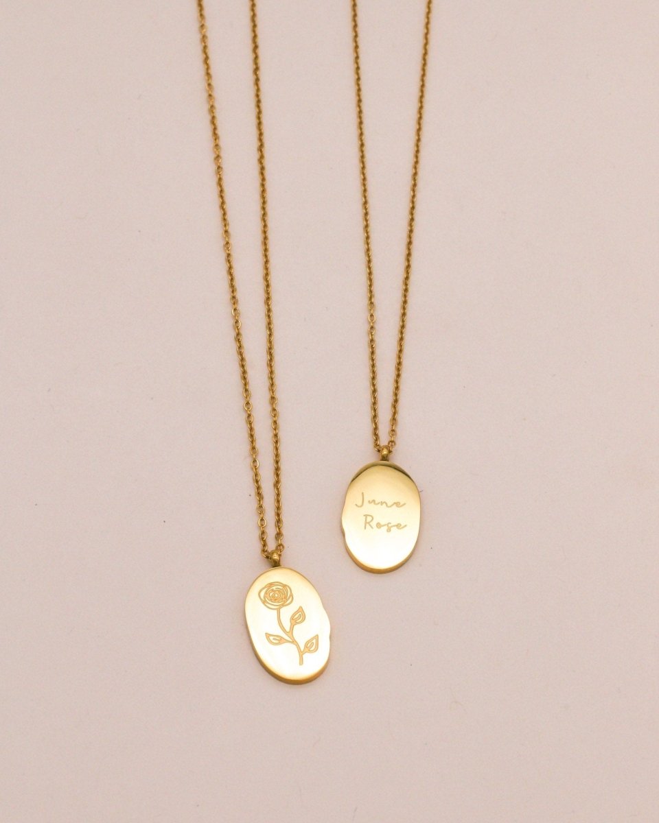 Sonstige - BIRTHMONTH Necklace - ROSA ECK - Gold, ,