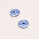 Sonstige - BLUE CERAMIC DONUT Hoops - ROSA ECK - Gold, ,