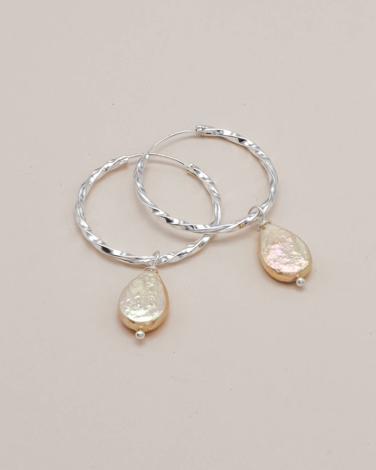 Sonstige - CLEO Creolen - ROSA ECK - Silber, ,