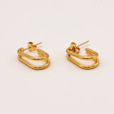 Sonstige - CLIP Earrings - ROSA ECK - Gold, ,