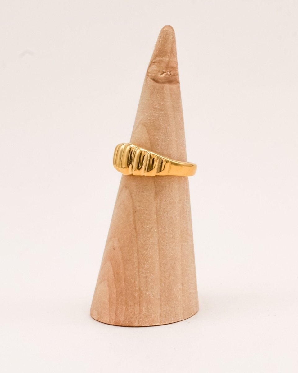 Sonstige - LINN Ring - ROSA ECK - Gold, ,