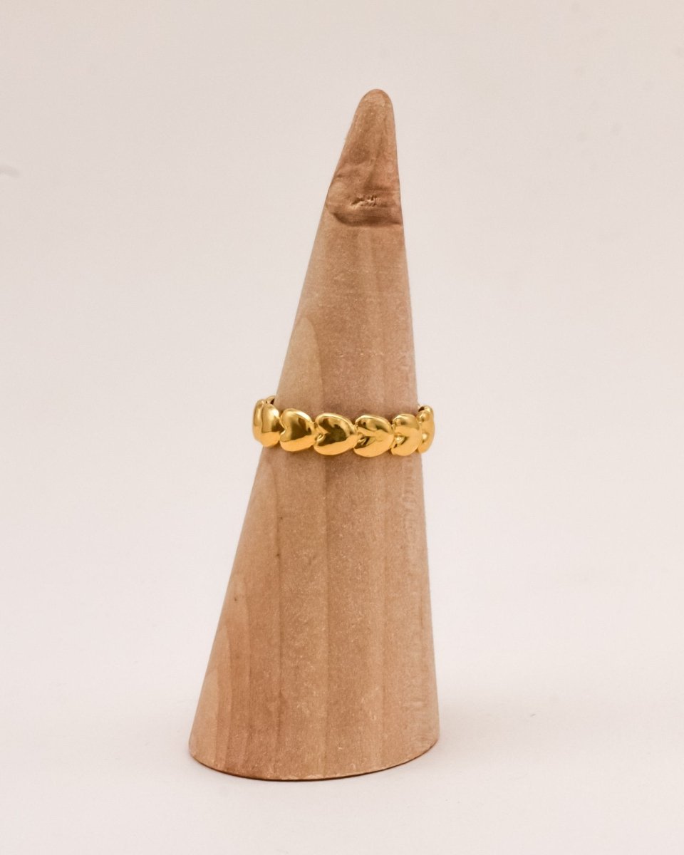 Sonstige - LOVE Ring - ROSA ECK - Gold, ,