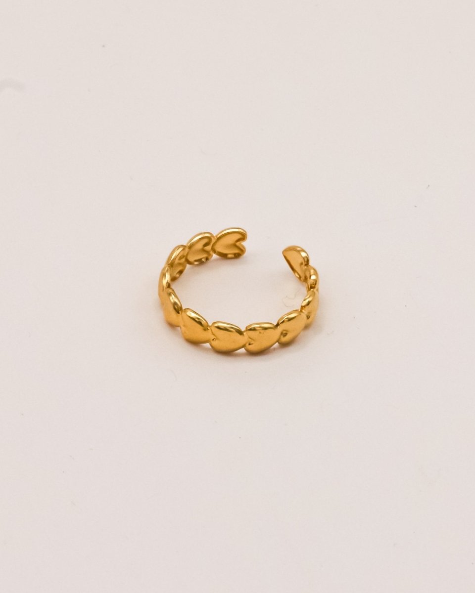 Sonstige - LOVE Ring - ROSA ECK - Gold, ,