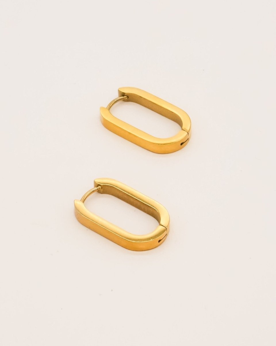 Sonstige - OVAL Hoops - ROSA ECK - Gold, ,