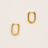 Sonstige - OVAL Hoops - ROSA ECK - Gold, ,