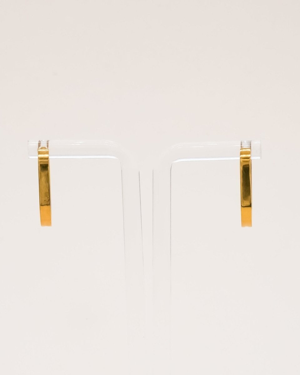 Sonstige - OVAL Hoops - ROSA ECK - Gold, ,