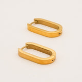 Sonstige - OVAL Hoops - ROSA ECK - Gold, ,