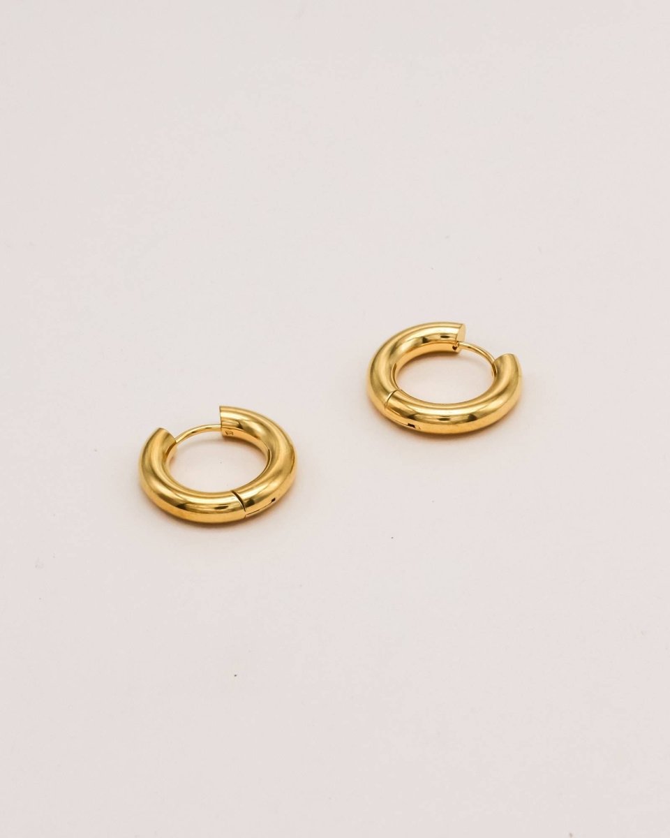 Sonstige - SIMPLE Hoops - ROSA ECK - Gold, ,