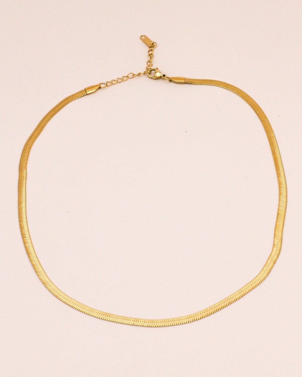 Sonstige - SNAKE Necklace - ROSA ECK - Gold, ,
