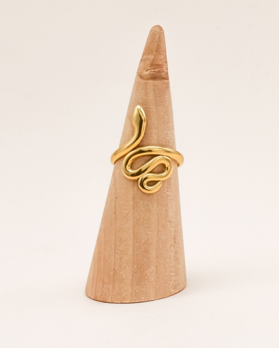 Sonstige - SNAKE Ring - ROSA ECK - Gold, ,