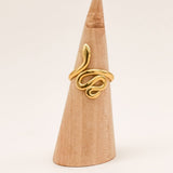 Sonstige - SNAKE Ring - ROSA ECK - Gold, ,