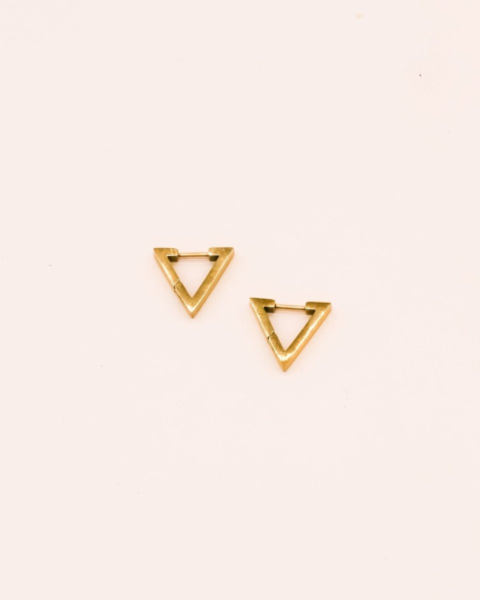 Sonstige - TRIANGLE Hoops - ROSA ECK - Gold, ,