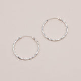 Sonstige - TWISTED MIDI Creolen - ROSA ECK - Silber, ,