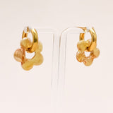 Sonstige - YELLOW CERAMIC FLOWER Hoops - ROSA ECK - Gold, ,