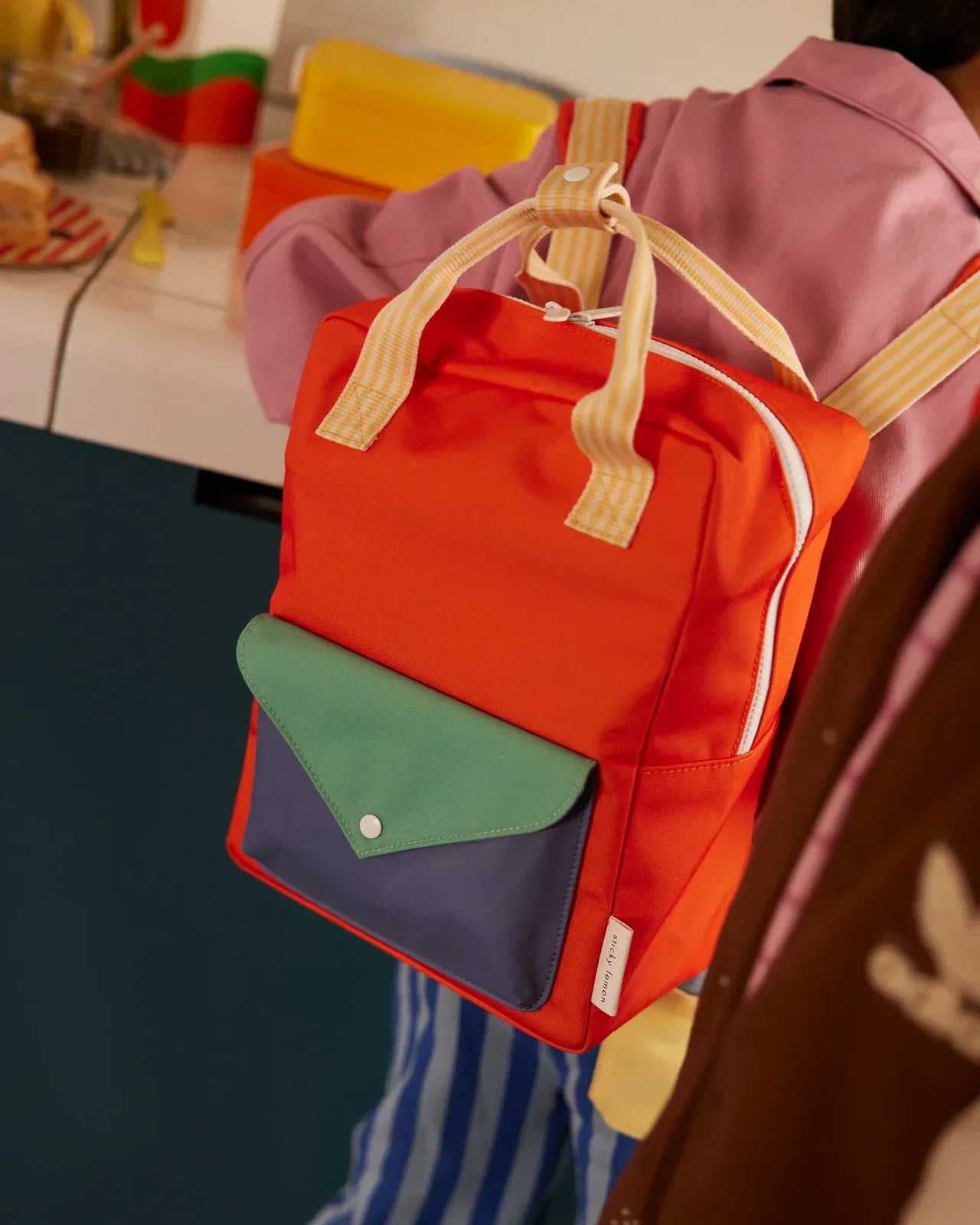 Sticky Lemon - WONDERS Kinder - Rucksack Medium • envelope / lifebuoy orange - Rucksack - ROSA ECK Concept Store