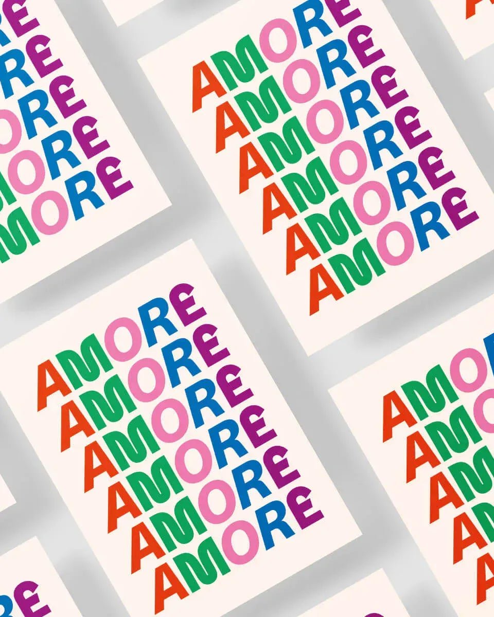 studio ciao - AMORE Plakat (A3) - Poster - ROSA ECK Concept Store