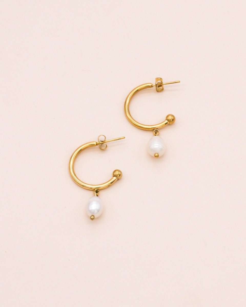 Studio Toto Nono - KARLA Earrings - ROSA ECK - Gold, ,