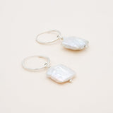 Studio Toto Nono - MOONE Silver Creolen - ROSA ECK - Silber, ,