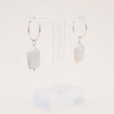 Studio Toto Nono - MOONE Silver Creolen - ROSA ECK - Silber, ,