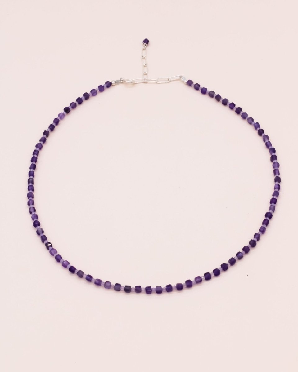 Studio Toto Nono - PURPLEOVER Necklace - ROSA ECK - Silber, ,