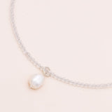 Studio Toto Nono - ROCK CRYSTAL Silver Necklace - ROSA ECK - Silber, ,