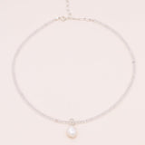 Studio Toto Nono - ROCK CRYSTAL Silver Necklace - ROSA ECK - Silber, ,