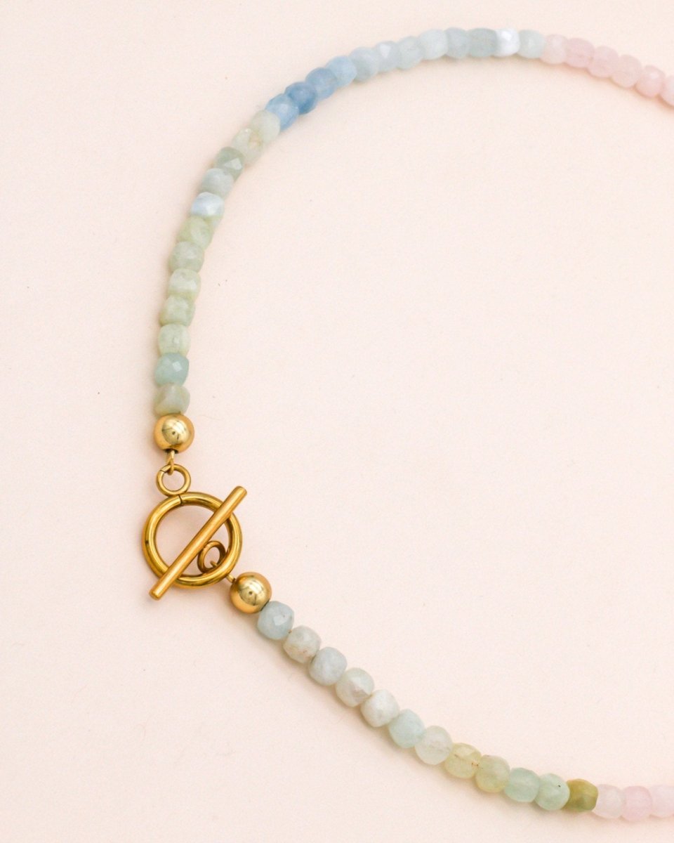 Studio Toto Nono - SHADES OF BERYLL Necklace - ROSA ECK - Gold, ,