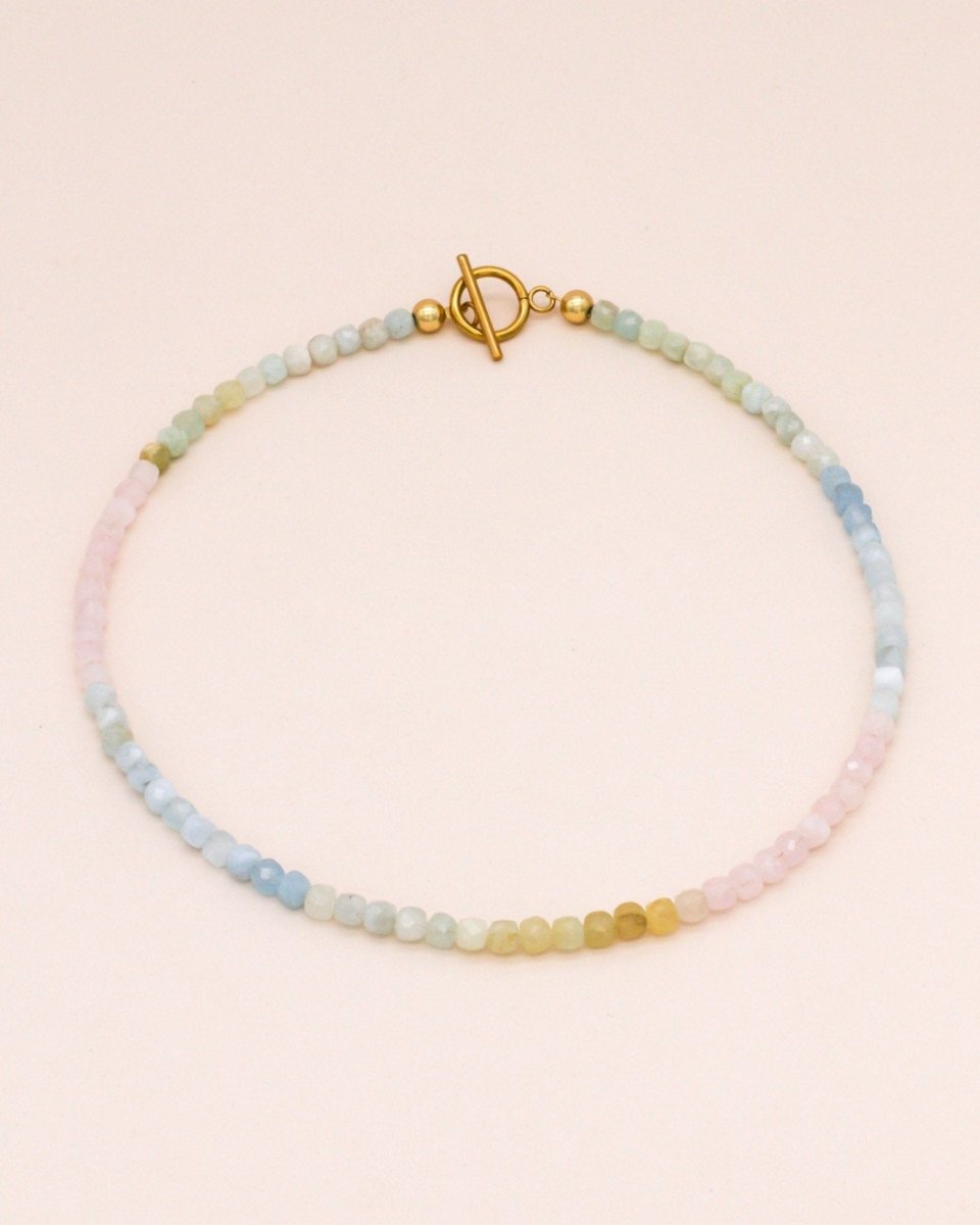 Studio Toto Nono - SHADES OF BERYLL Necklace - ROSA ECK - Gold, ,