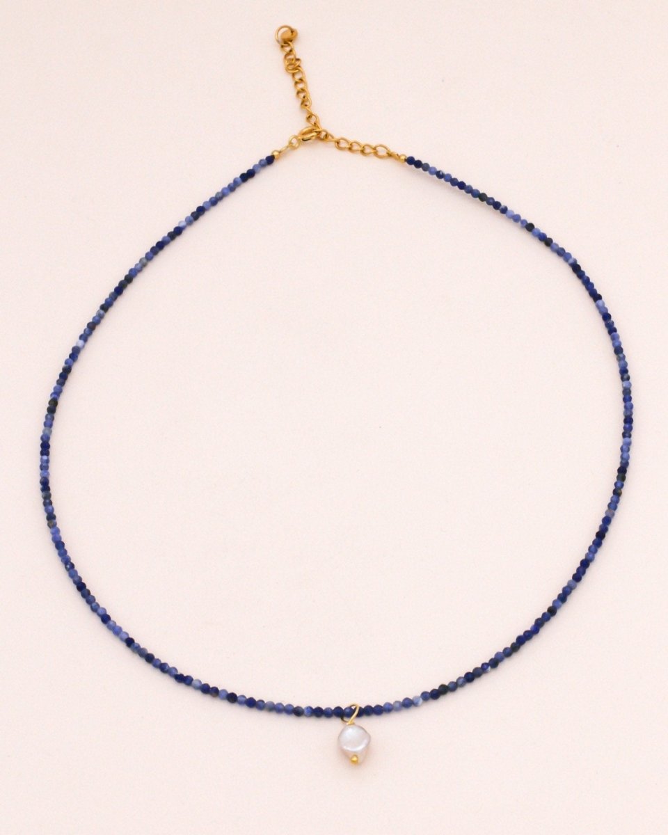 Studio Toto Nono - SODALITE Necklace - ROSA ECK - Gold, ,