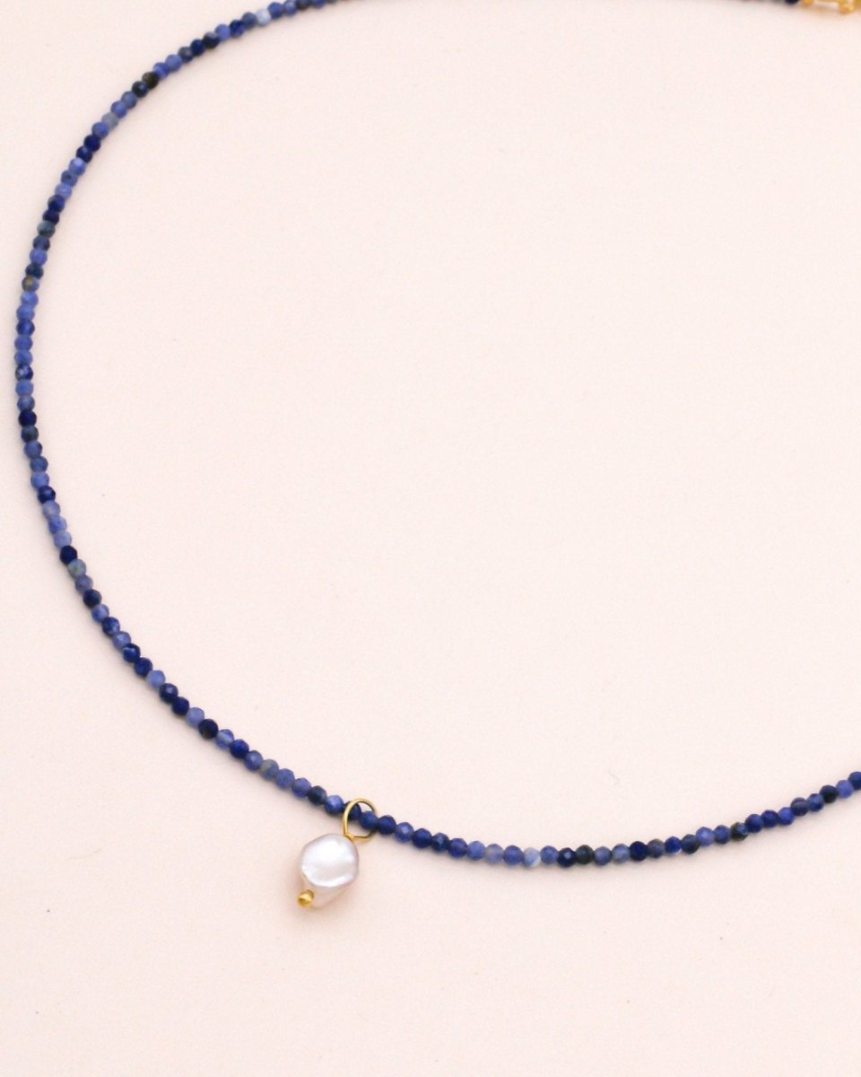 Studio Toto Nono - SODALITE Necklace - ROSA ECK - Gold, ,