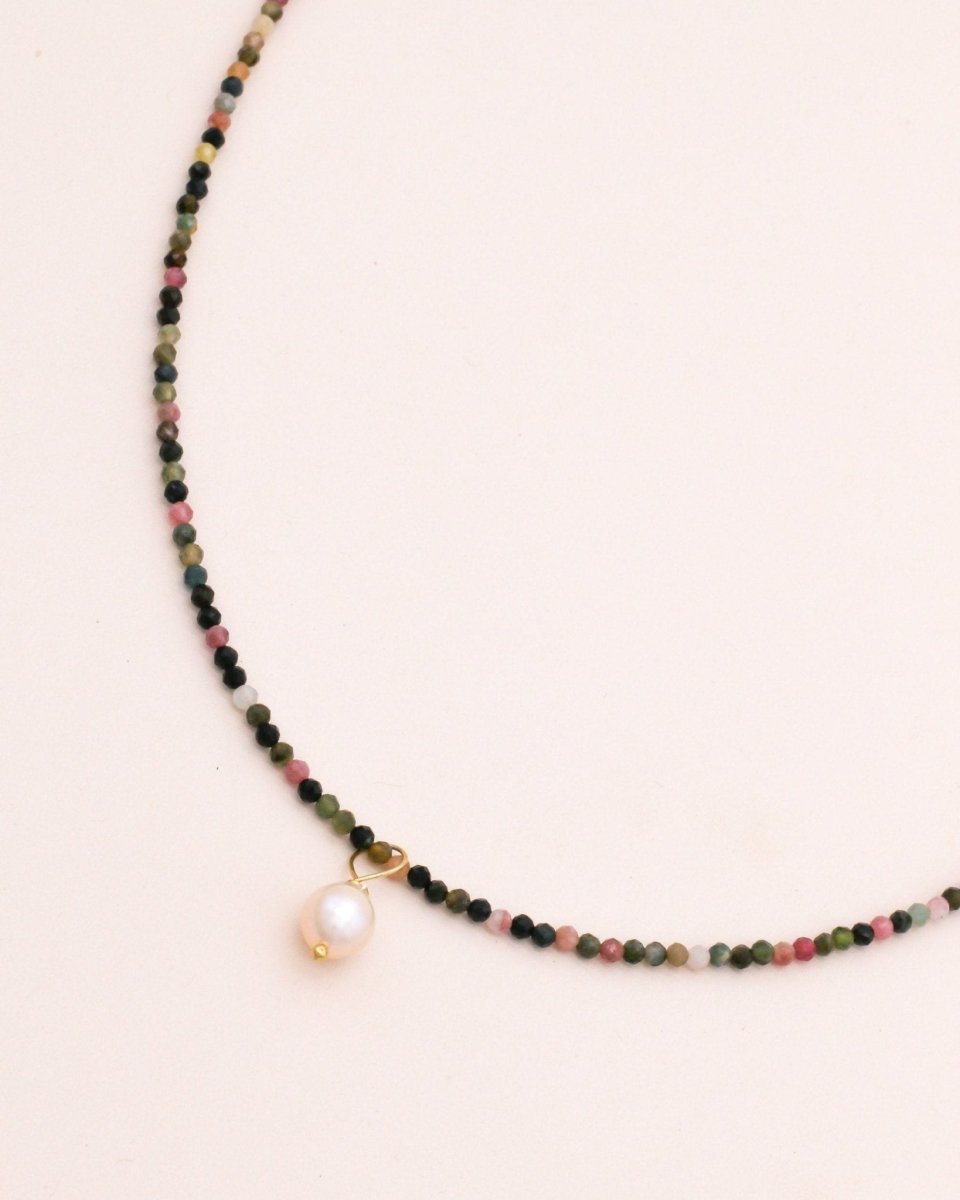 Studio Toto Nono - TURMALIN Necklace - ROSA ECK - Gold, ,