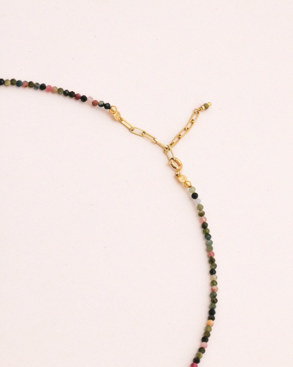 Studio Toto Nono - TURMALIN Necklace - ROSA ECK - Gold, ,