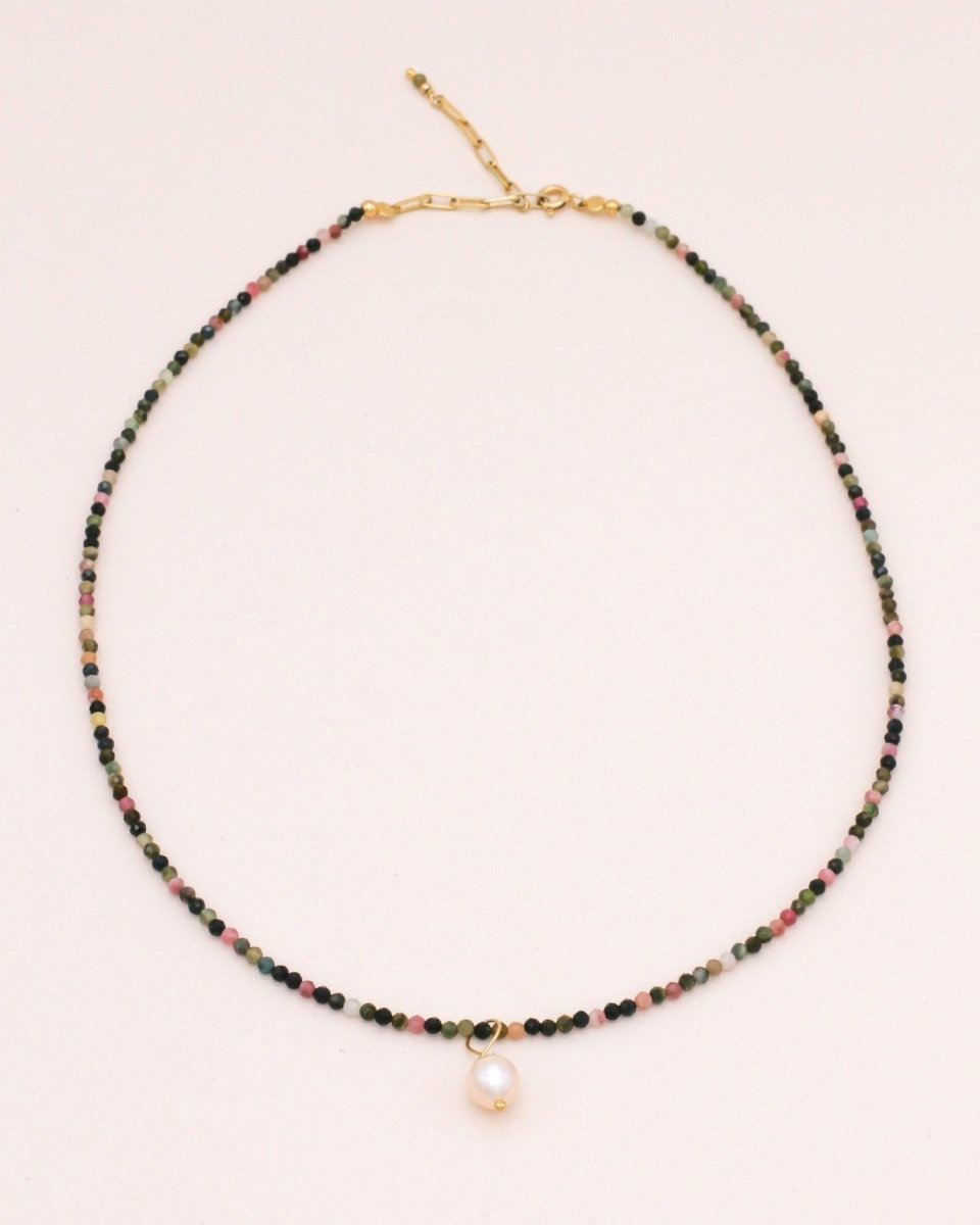 Studio Toto Nono - TURMALIN Necklace - ROSA ECK - Gold, ,
