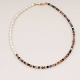 Studio Toto Nono - TURMALIN PEARL Necklace - ROSA ECK - Gold, ,