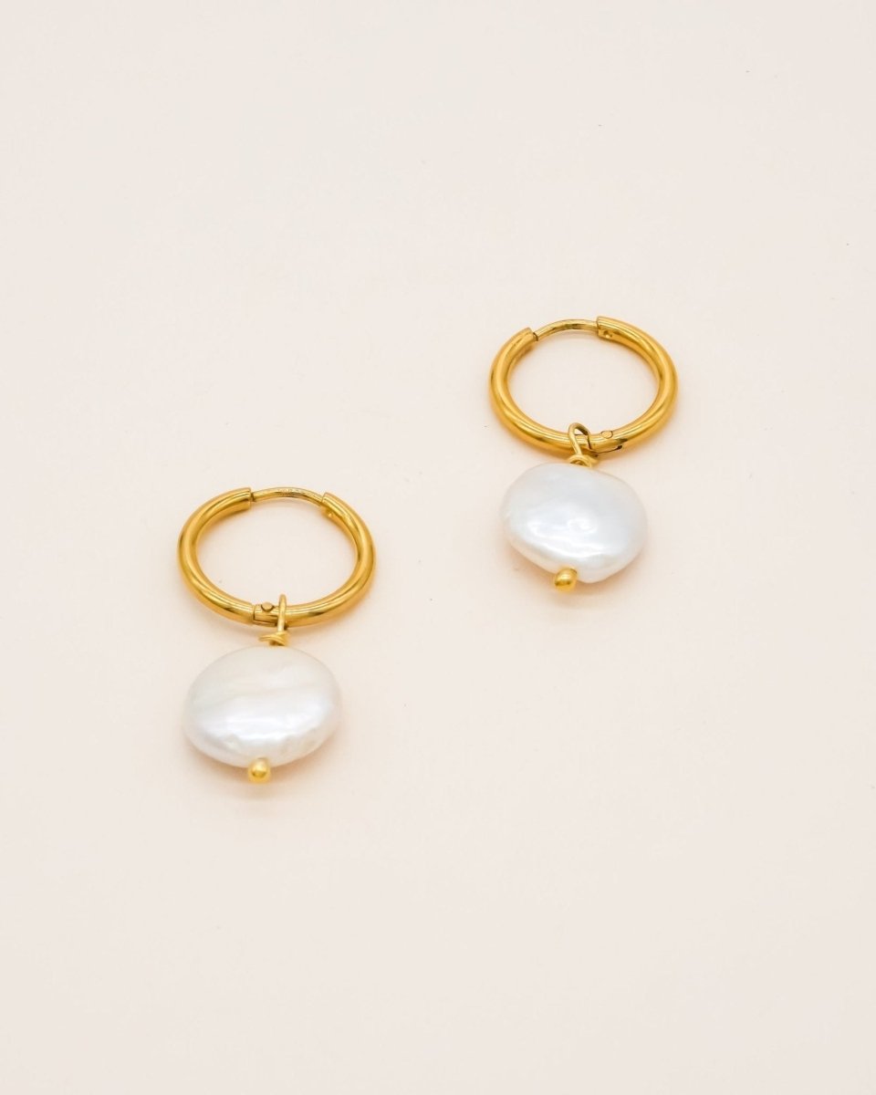 Studio Toto Nono - VIVI Hoops - ROSA ECK - Gold, ,