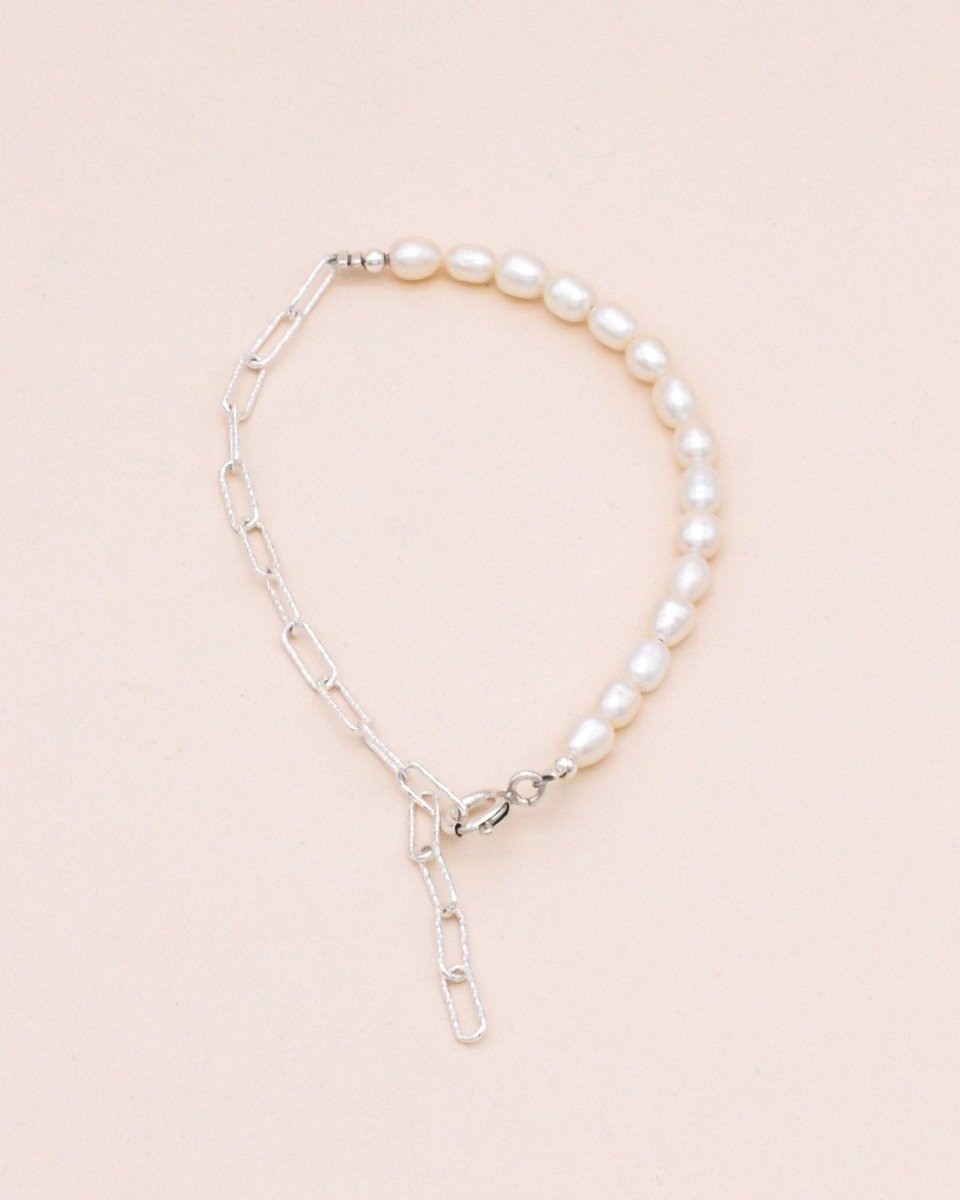 Studio Toto Nono - YIN YANG SILVER Bracelet - ROSA ECK - Silber, ,