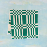 Tarta Gelatina - MARINA Badetuch mit Streifen • Grün - ROSA ECK Concept Store