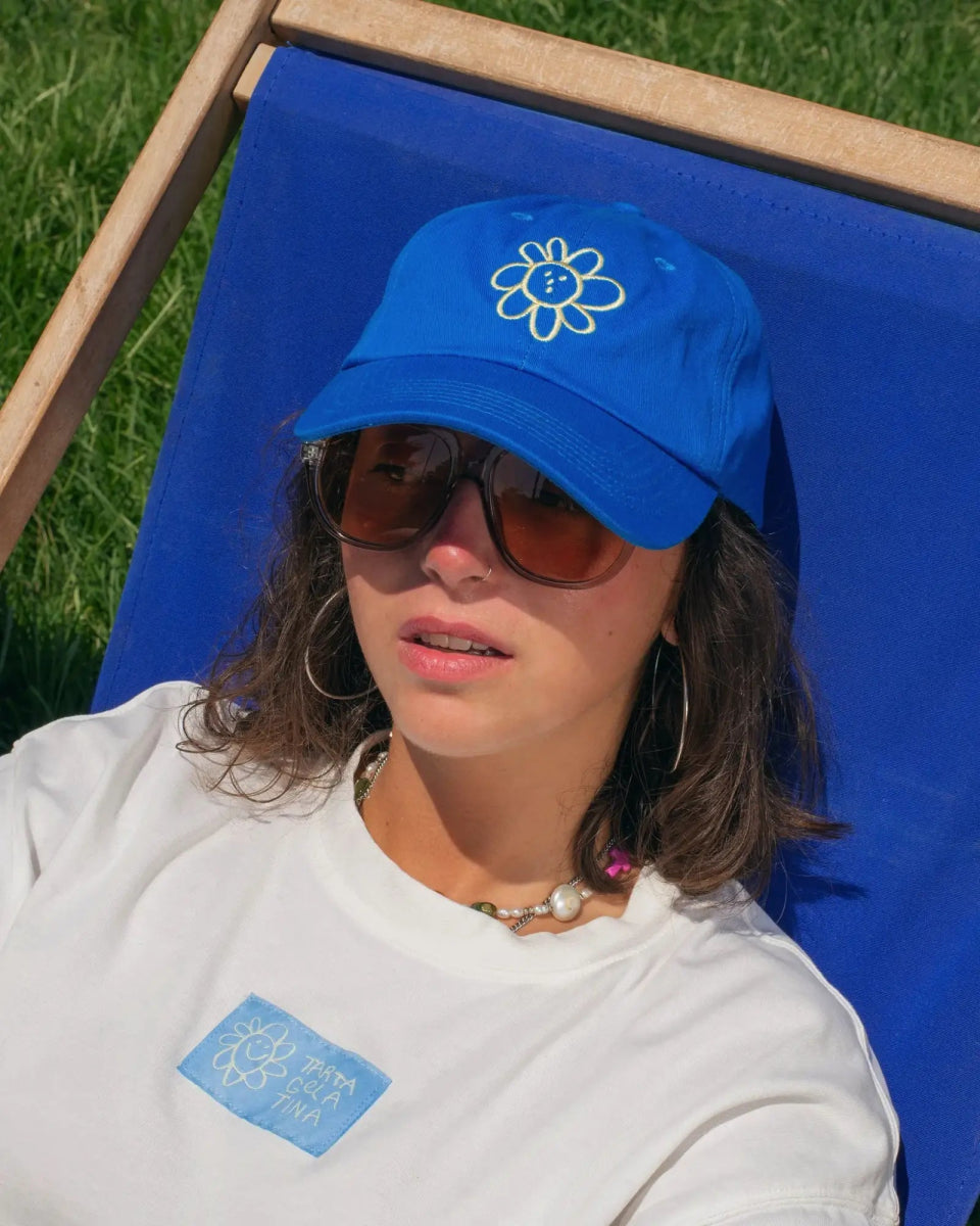 Tarta Gelatina - SILLY FLOWER CAP • Kobaltblau - Cap - ROSA ECK Concept Store