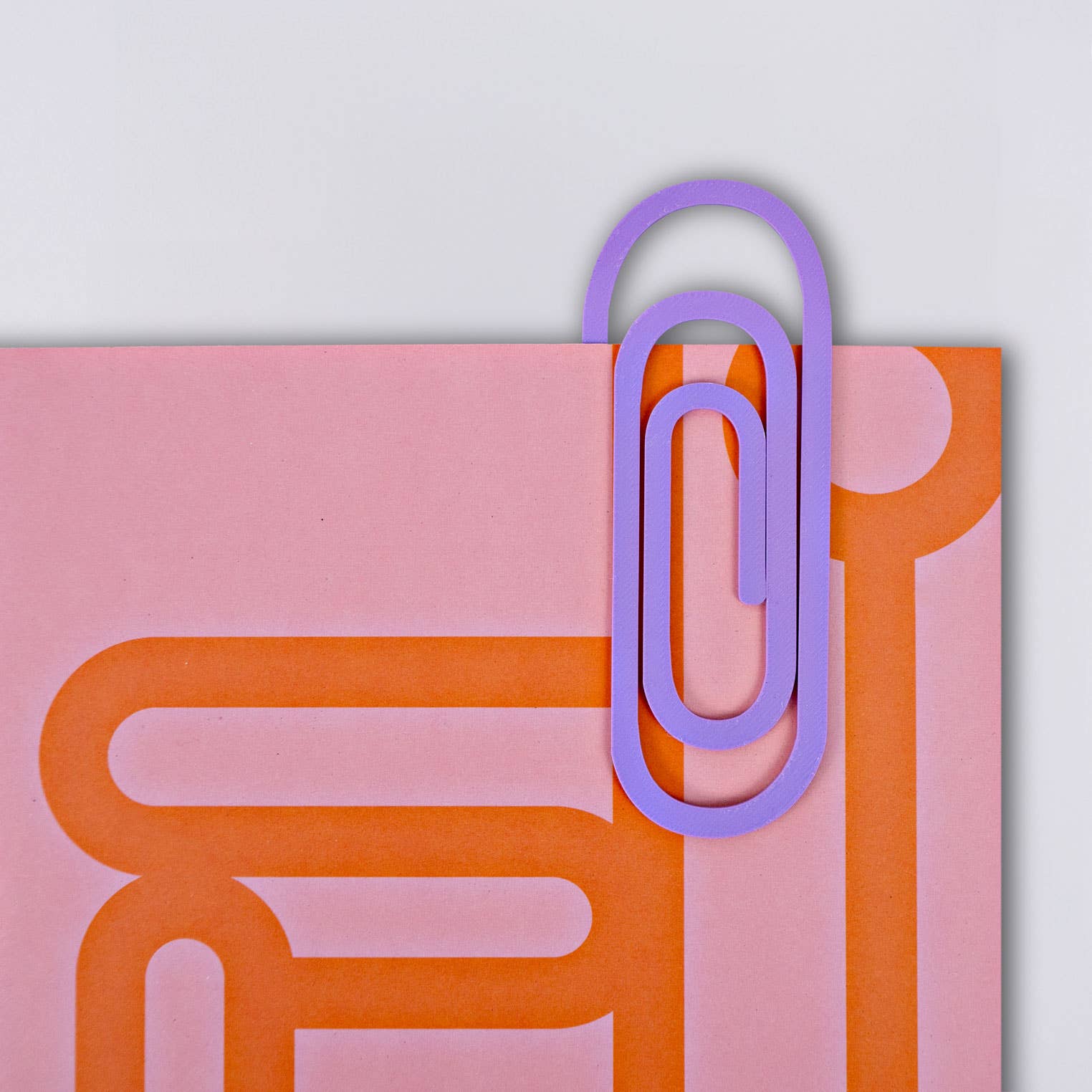 The Completist - PAPERCLIP Lesezeichen | Lavendel - ROSA ECK - Bookmark, Lila,