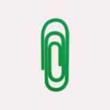 The Completist - PAPERCLIP Lesezeichen | Smaragd - ROSA ECK - Bookmark, Grün,