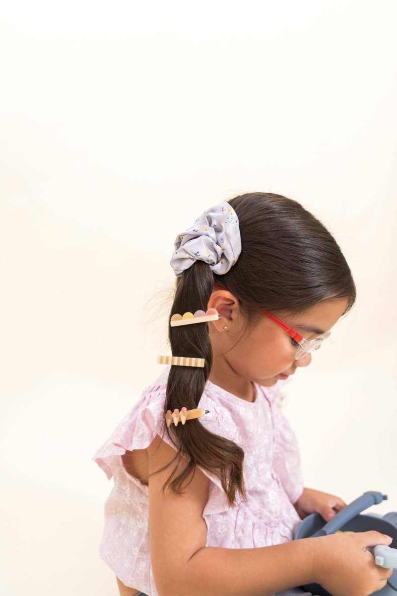 the cotton cloud - FLUOR Haarnadeln 3er - Set - ROSA ECK - Acetat, Gelb, Kinder